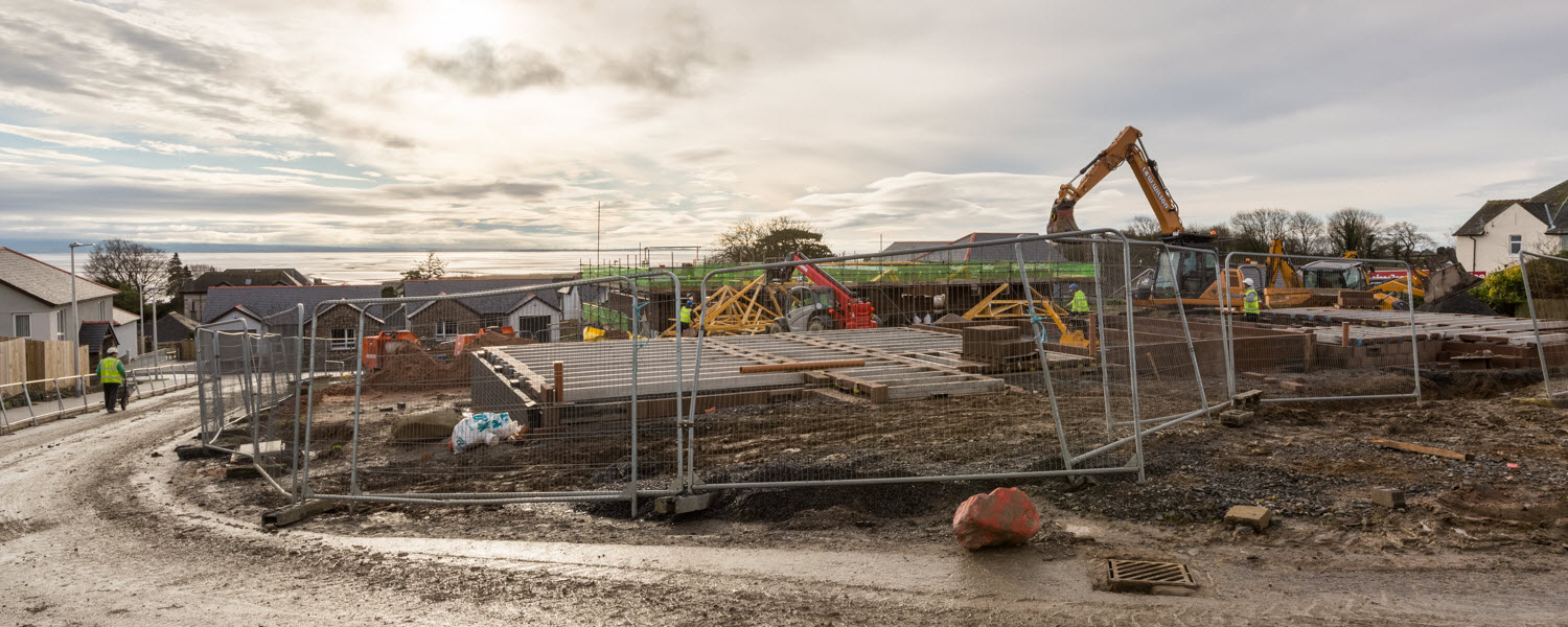 Construction Site, Grange over Sands, Cumbria.