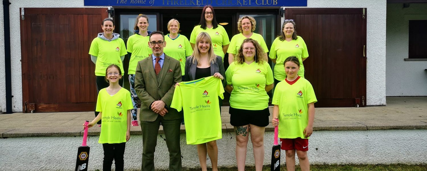 Temple Heelis sponsors new Threlkeld Women and Girls Cricket Team